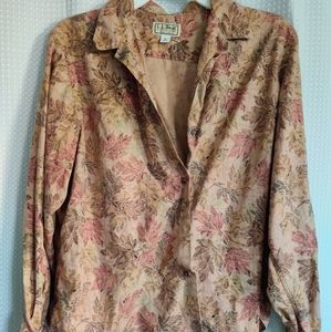 L.L. Bean Maple Leaf Button Up